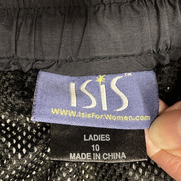 ISIS Women's Black Nylon Outdoor Pants, Size 10 Joggers‎ Hiking Camping Sports - Picture 2 of 16